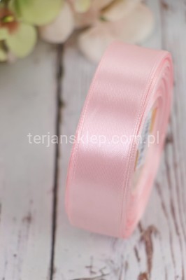Taśma satynowa 38 mm x 32 mb baby pink