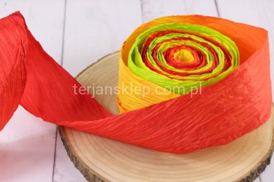 Taśma papierowa j.czerwień/żółta/j.zieleń
