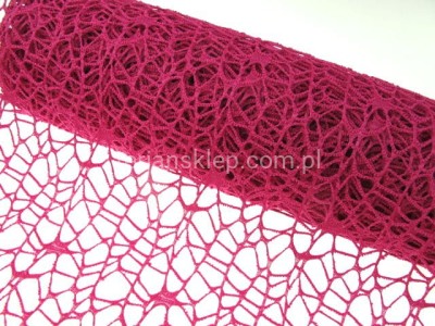 Siatka koronkowa o szer. 50 cm  dark pink