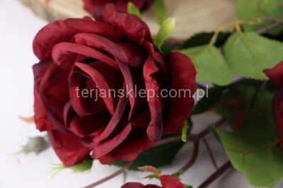 Bukiet WYSOKI róż CH7 B (cherry)