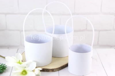Flower box z uszami (3 szt) TCFB7014 white