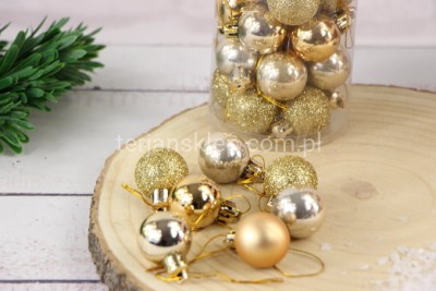 Bombki fi 30 mm (35 szt) TG75284 gold #3