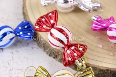 Bombki CUKIERKI większe (6 szt) TG74290 kolor mix #2