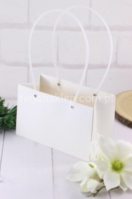 TOREBKA pap.na kwiaty (jak flower box) POZIOMA TCP2042 1 white