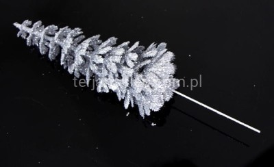 Choinka brokacona PIK (24szt ) XTIK015 silver