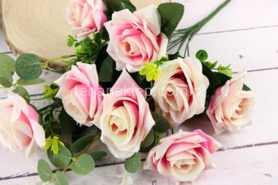 Bukiet róż M009 cream pink