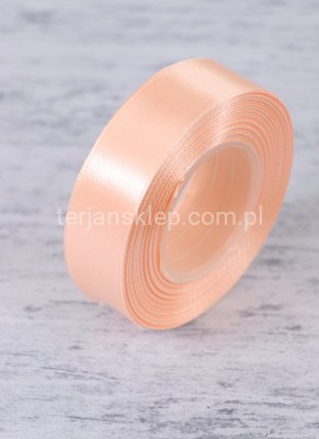 Taśma satynowa 25mm x 32mb lt salmon