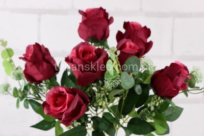 Bukiet róż z dodatkami G040 dk red