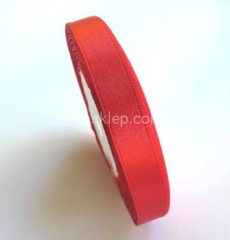 Taśma satynowa 25mm x 32mb red / #050