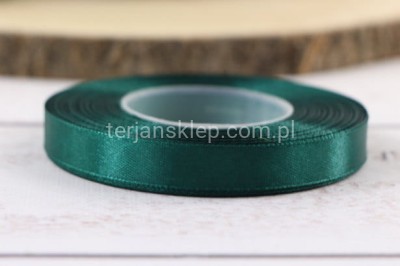 Taśma satynowa 12mm c.zieleń butelkowa #089C