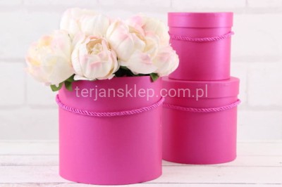 Flower box W5070 /3 (3 szt) fuchsia