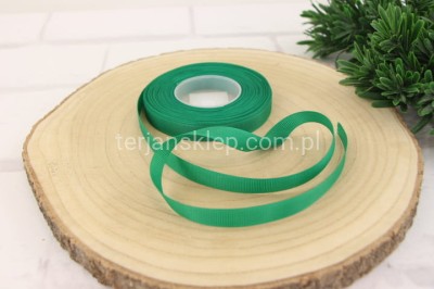 Taśma rypsowa 1,2cm x 25Y dk green / #082
