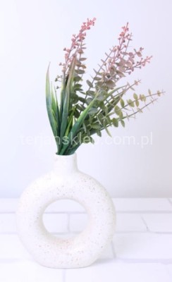 Bukiet dodatków z eukaliptusem i kuleczkami CV36117 aut pink