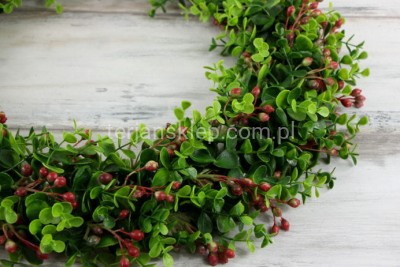 Wianek fi 40 cm z owocami borówek CV07288  red #2