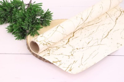 Folio-papier rulon MARMUR cream/gold #14