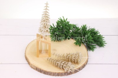 Choinka brokacona PIK (24 szt) XTIK015 champagne H16