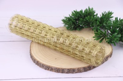 Siatka florystyczna METAL 5 mb x 35 cm gold