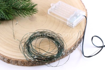 Lampki drucikowe LED na baterie (100 ledów) TG73530 #2 (św.c.)