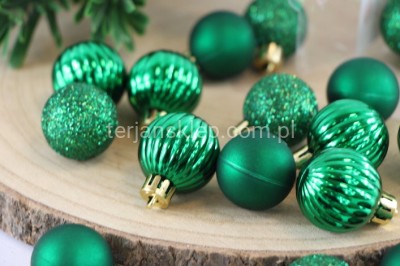 Bombki plast. (36 szt) MIX AR3 1223T36 GREEN