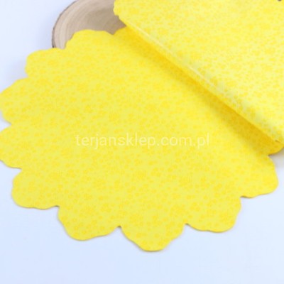 Kryza foliowa fi 38 cm kwiatuszki / żółta
