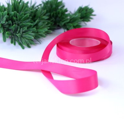 Taśma satynowa MATOWA WSMAT15 15 mm x 18 mb amarant #042