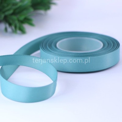 Taśma satynowa MATOWA WSMAT15 15 mm x 18 mb szałwia/2 #080/2