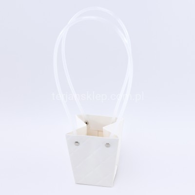 Torebka na kwiaty (jak flower box) PR0 white