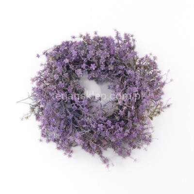 Wianek z drobnymi kwiatuszkami violet mniejszy CV39256