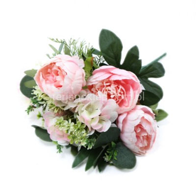  Bukiet piwonia + tuja PG0003 lt pink