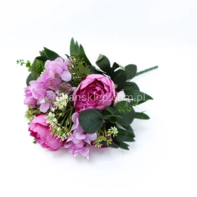  Bukiet piwonia + tuja PG0003 lilac