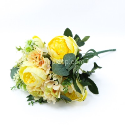  Bukiet piwonia + tuja PG0003 lt yellow