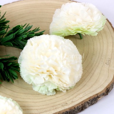 Goździk wyrobowy K322 (12 szt) cream green