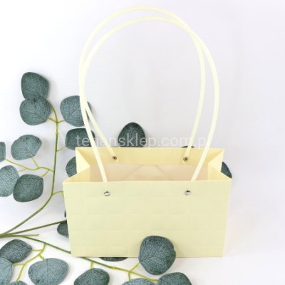 Torebka na kwiaty (jak flower box) PS8 cream