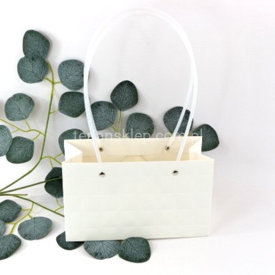 Torebka na kwiaty (jak flower box) PS8 white
