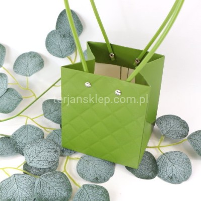 Torebka na kwiaty (jak flower box) PR6 dark green