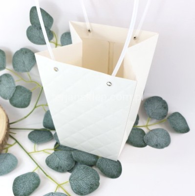 Torebka na kwiaty (jak flower box) PR3 white