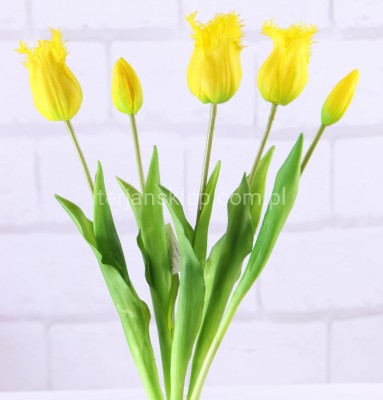 Tulipany PAPUZIE silikonowe wiązka CV18673 yellow green #7