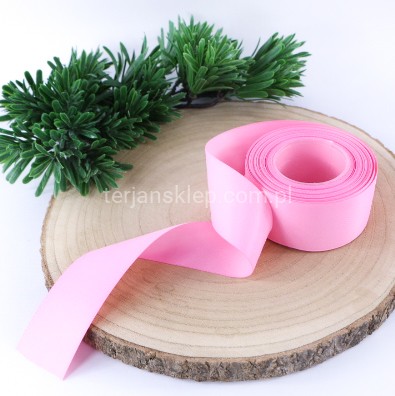 Taśma satynowa MATOWA WSMAT38 38 mm x 18 mb lt pink #040
