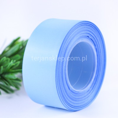 Taśma satynowa MATOWA WSMAT38 38 mm x 18 mb blue #091