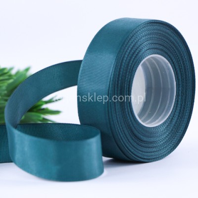 Taśma rypsowa 2,5cm x 25Y ciemny turkus #085C/4