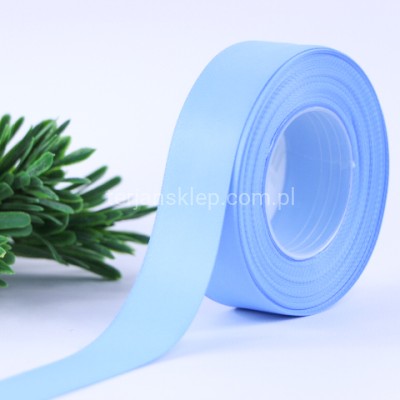Taśma satynowa MATOWA WSMAT25 25 mm x 18 mb blue #091