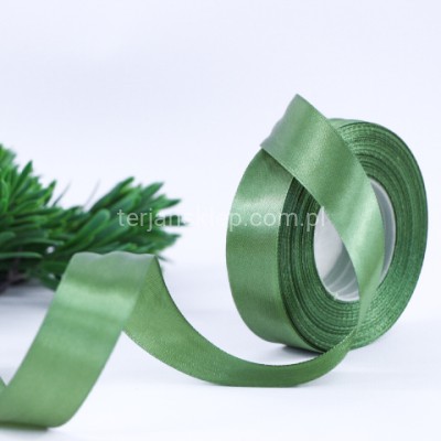 Taśma satynowa 25mm x 32 mb szałwia/5 #080/5