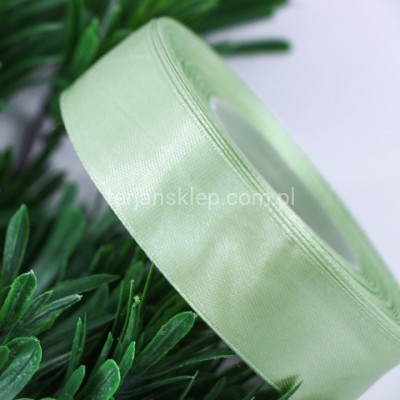 Taśma satynowa 25mm x 32 mb mięta przygaszona #080/3