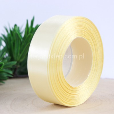 Taśma satynowa 25mm x 32mb krem (j.żółta) #010