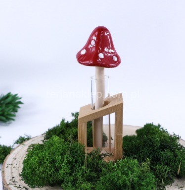 Grzyb muchomor ceramika duży TG80910