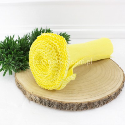 Krepina karbowana jasny żółty #574