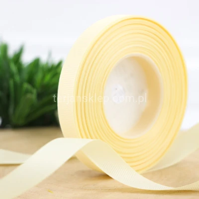 Taśma rypsowa 1,2cm x 25Y lemon #010