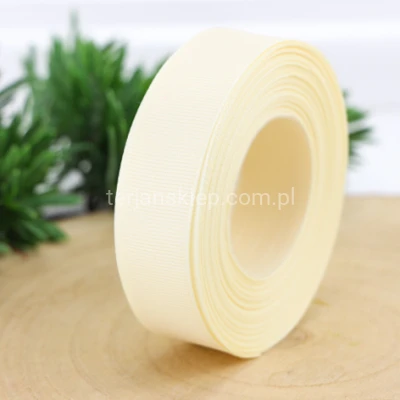 Taśma rypsowa 2,5cm x 25Y lt cream #011