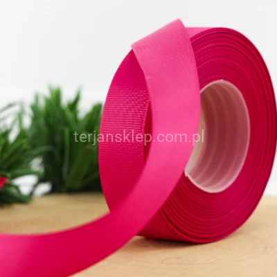 Taśma rypsowa 2,5cm x 25Y fuchsia #043