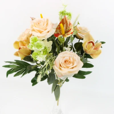Bukiet róża / storczyk / anturium WLA55519 lt peach